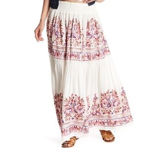 SOLD Bohemian Hippie Maxi Skirt Size Medium